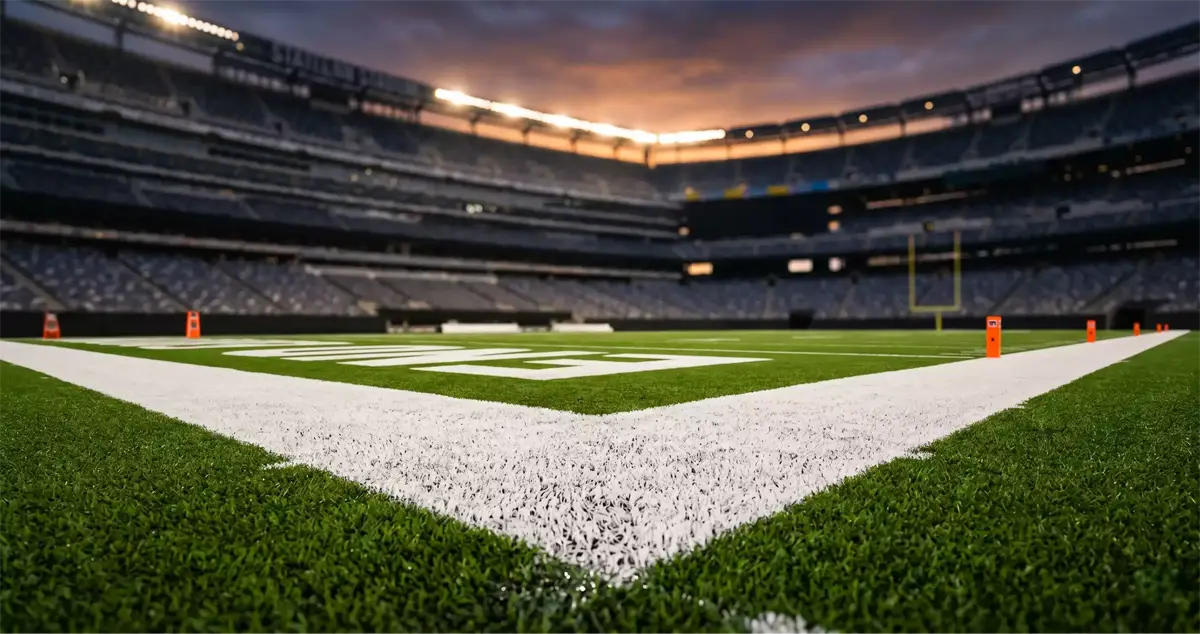 NFL touchdown analysis dashboard showing red-zone statistics and betting odds for UK punters